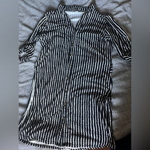 Striped shirt dress